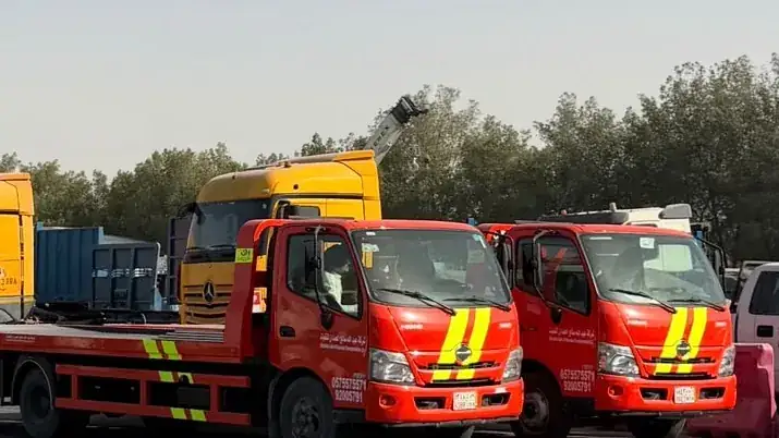 سطحة الحمدان في طريقها إلى الرياض