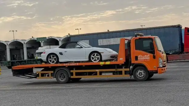 سطحة الحمدان — نقل سيارات من الدمام إلى قطر